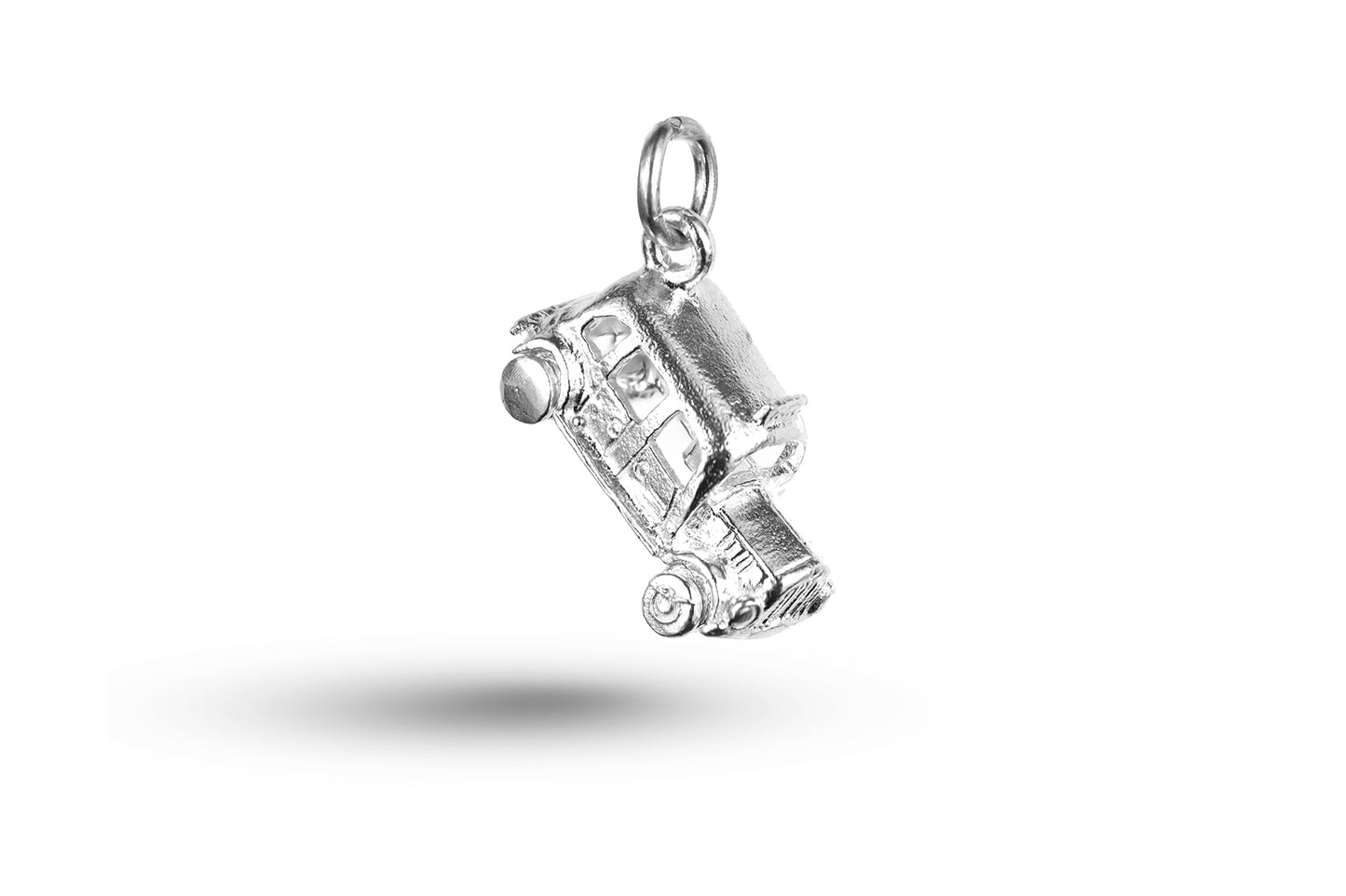 White gold London Taxi Cab charm.