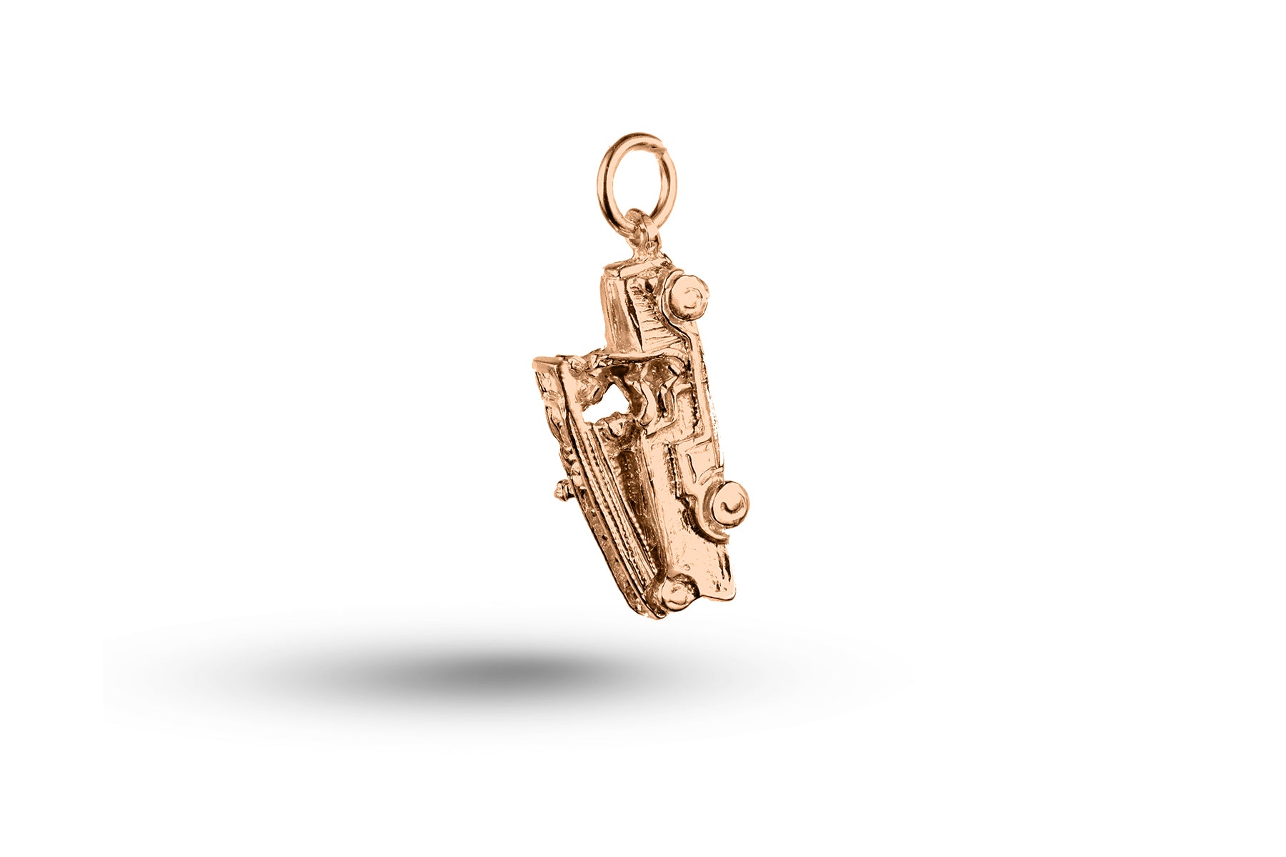 Rose gold Fire Engine charm.