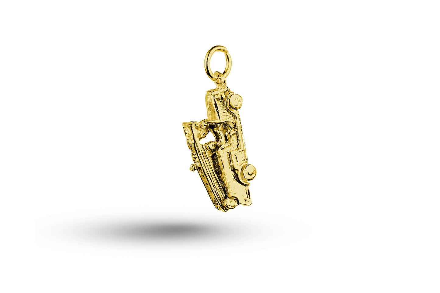 Yellow gold Fire Engine charm.