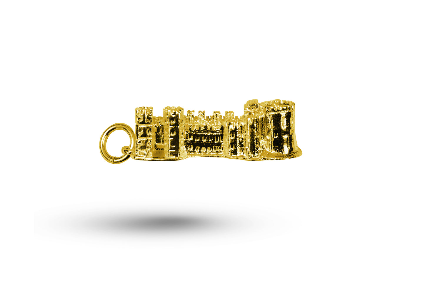 Yellow gold Windsor Castle charm.
