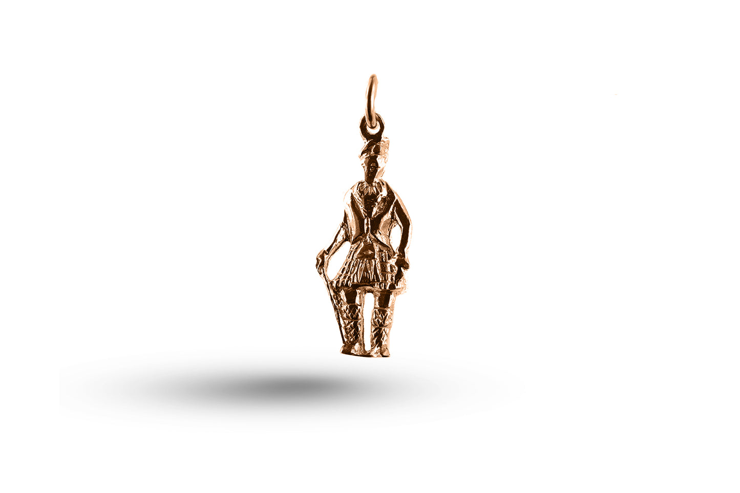 Rose gold Scotsman with Cane charm.