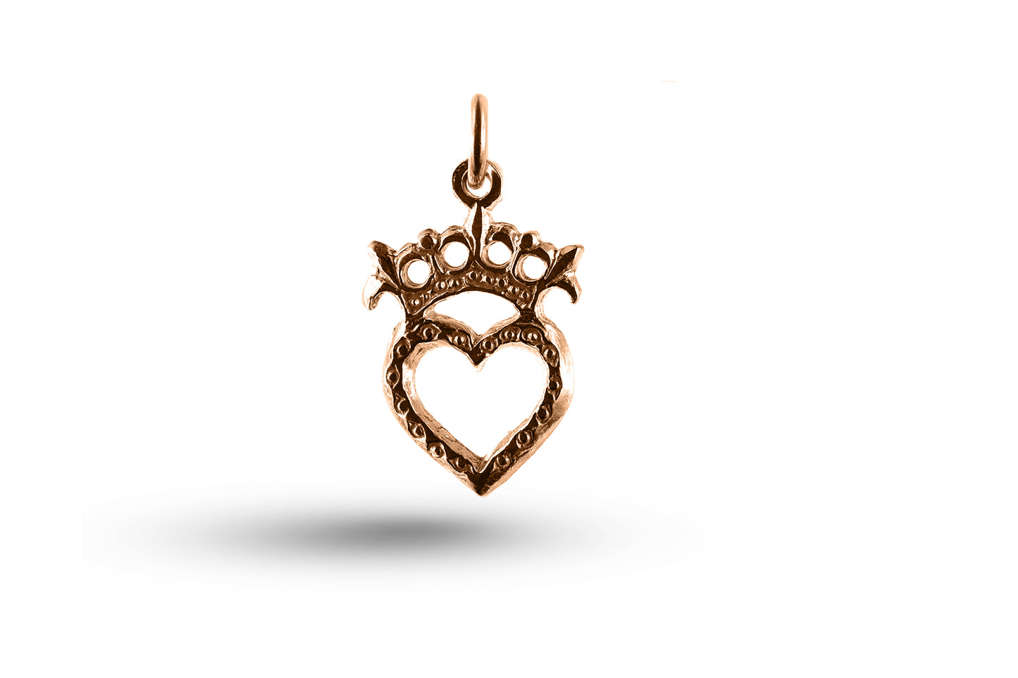 Rose gold Luckenbooth charm.