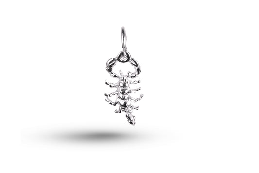 White gold Scorpion charm.