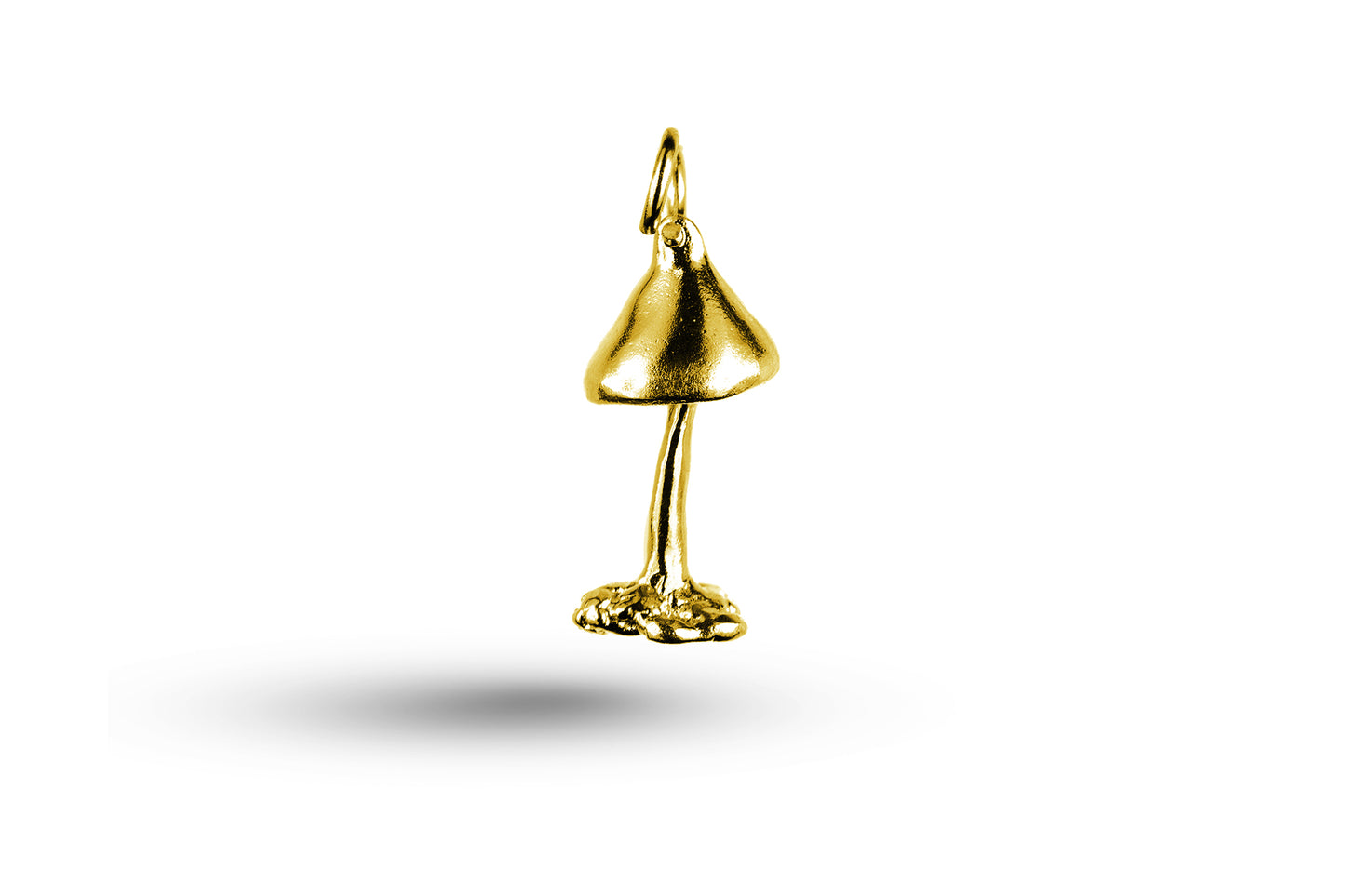 Yellow gold Mushroom charm.