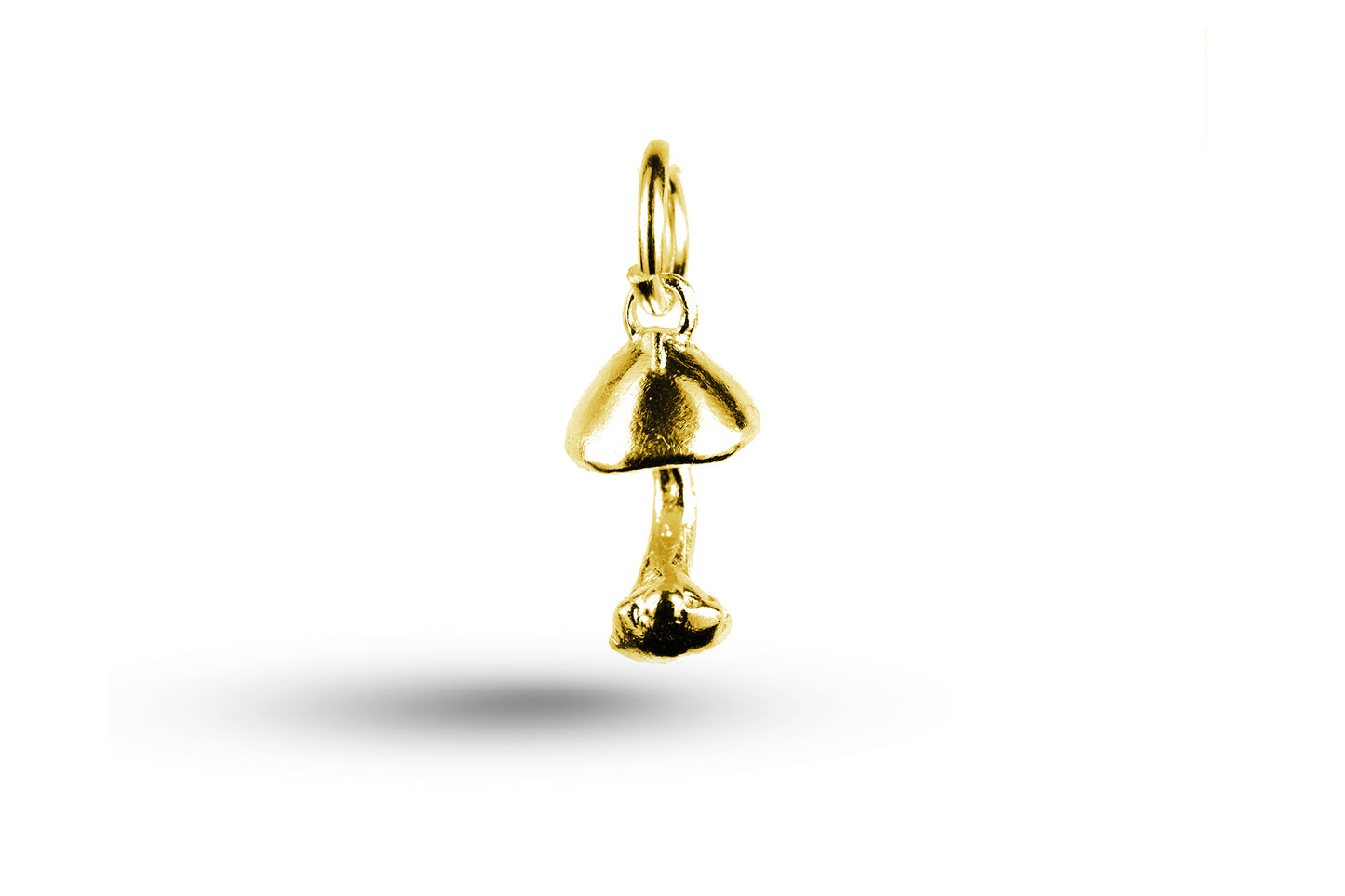 Yellow gold Mushroom charm.