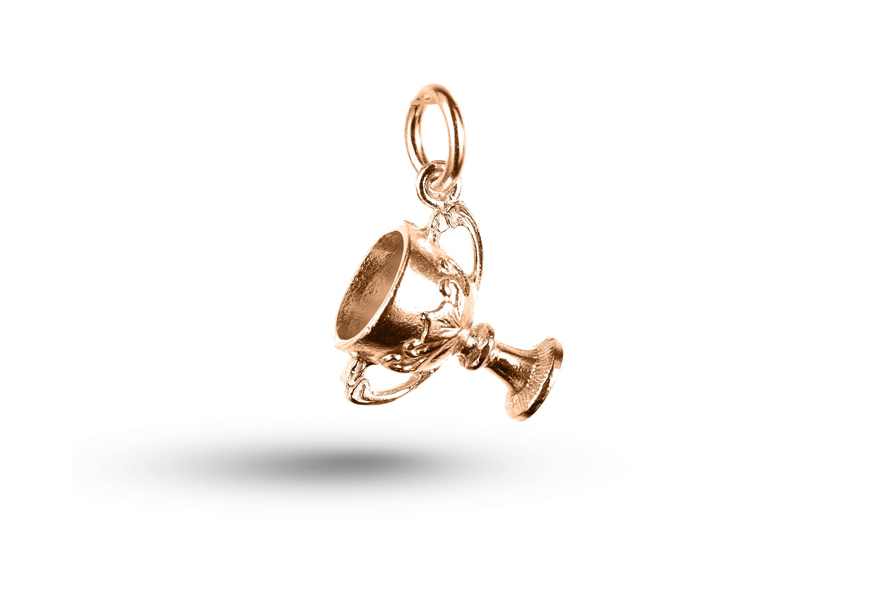 Rose gold Cup charm.