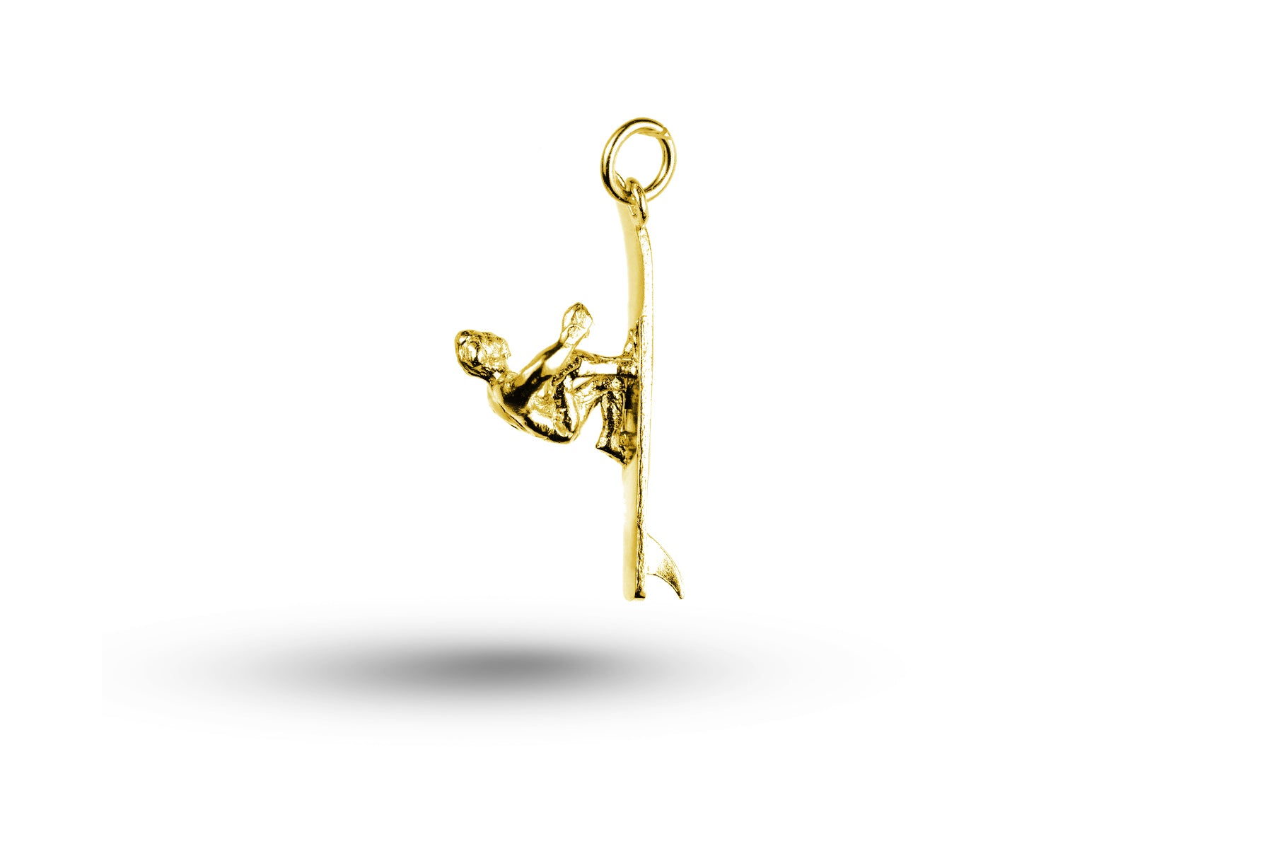 Yellow gold Surfer charm.