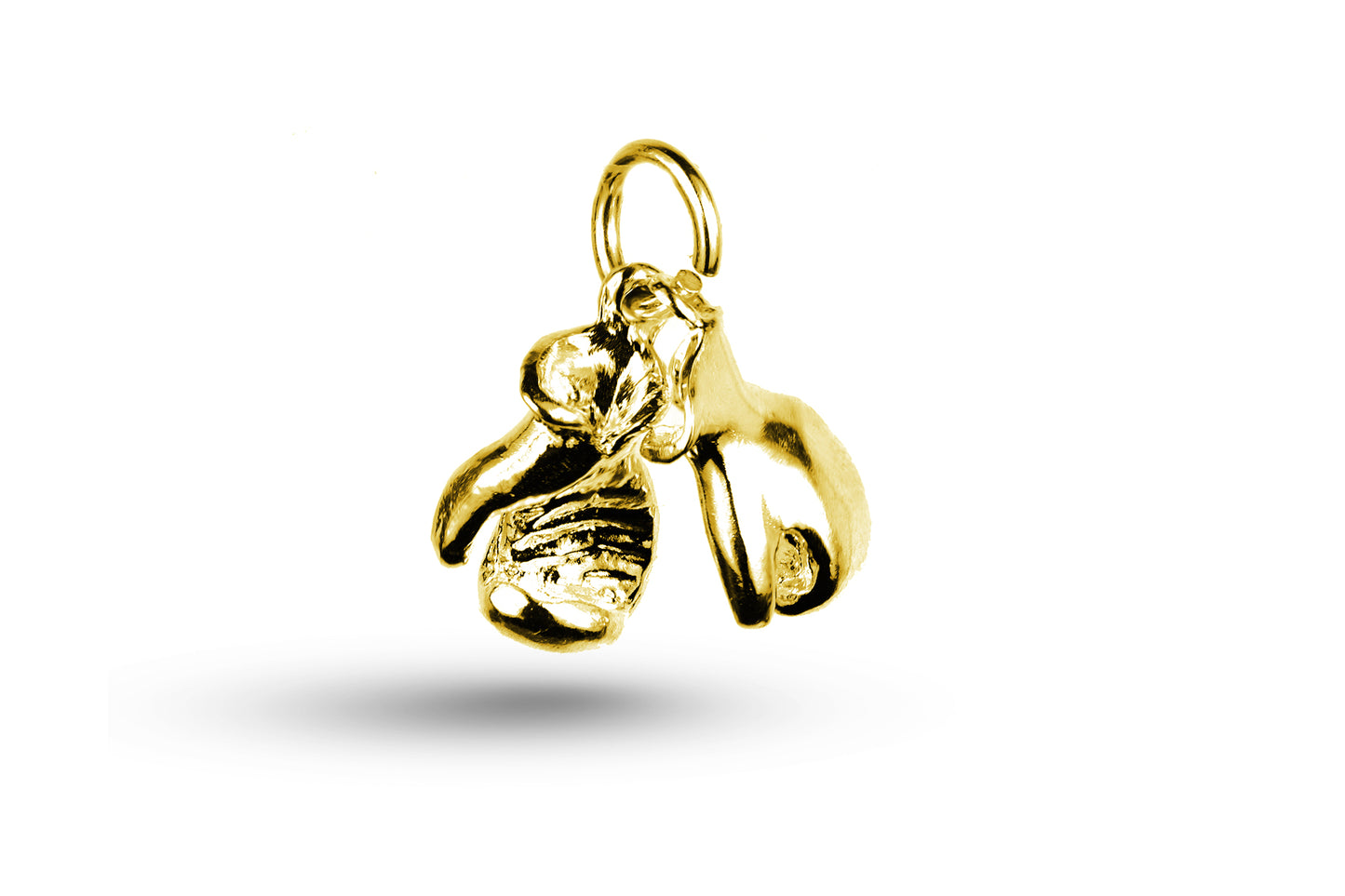 Yellow gold Pair of Small Boxing Gloves charm.