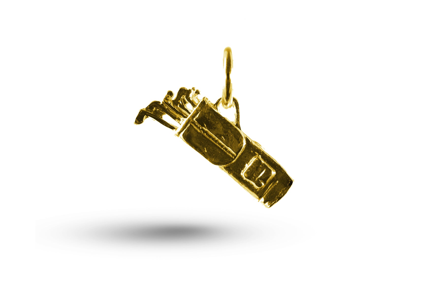 Yellow gold Golf Bag charm.