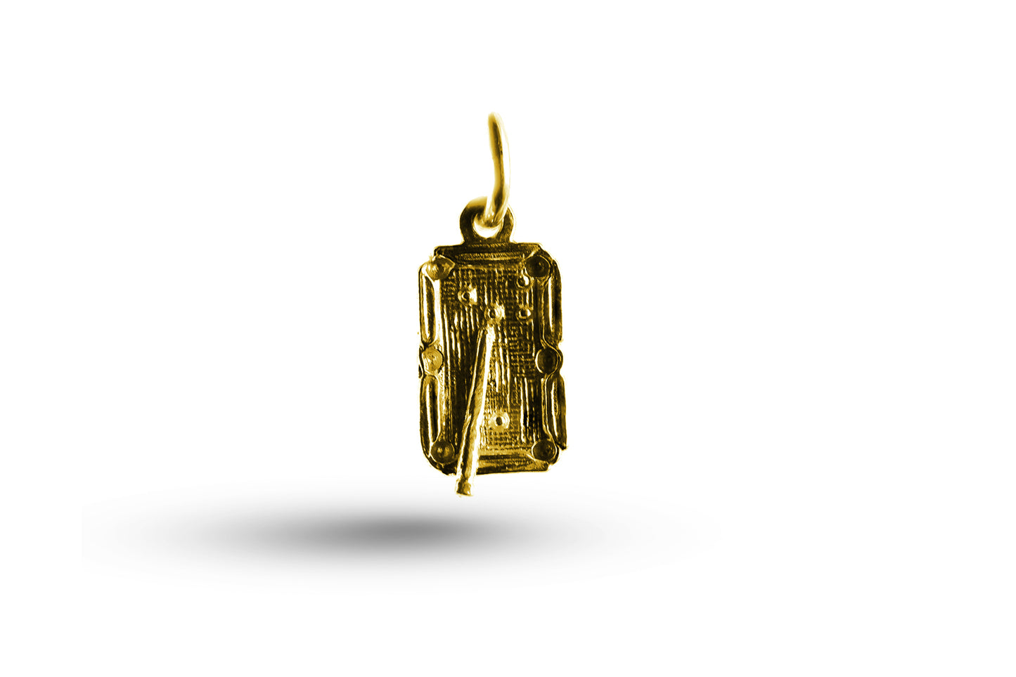 Yellow gold Billiard Table charm.