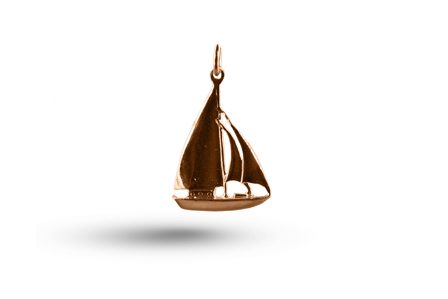 Rose gold Yacht charm.