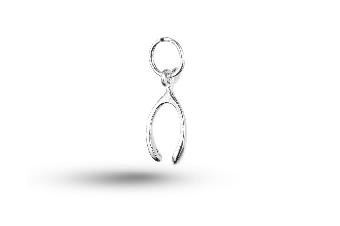 White gold Wishbone charm.