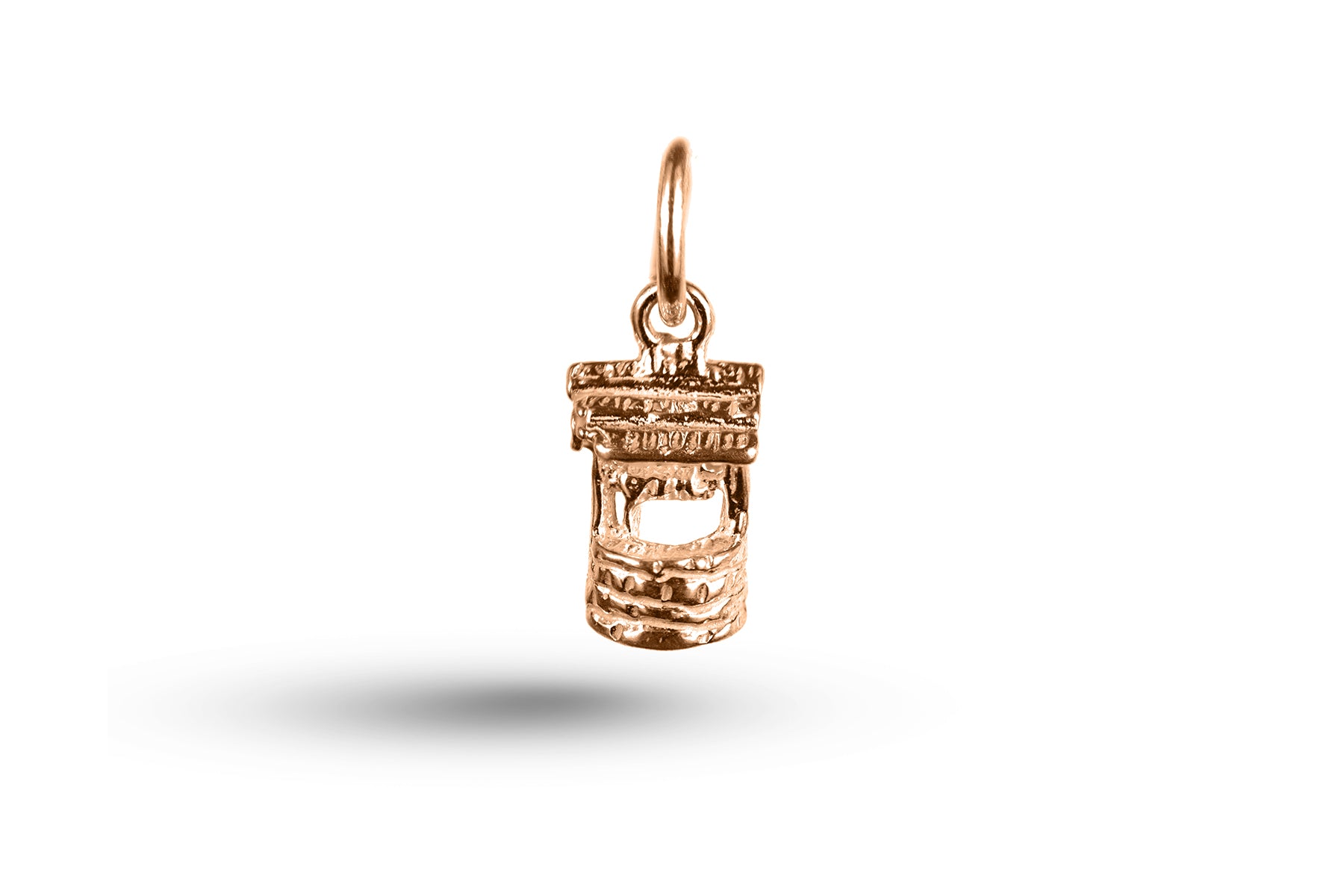 Rose gold Wishing Well charm.