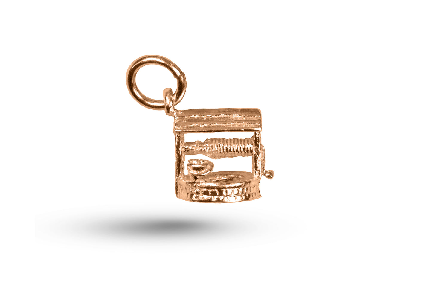 Rose gold Wishing Well charm.