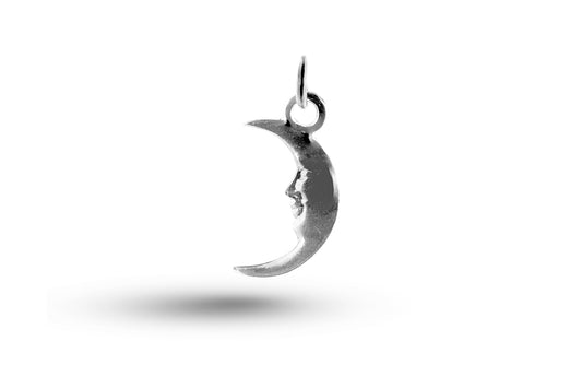 White gold Half Moon charm.
