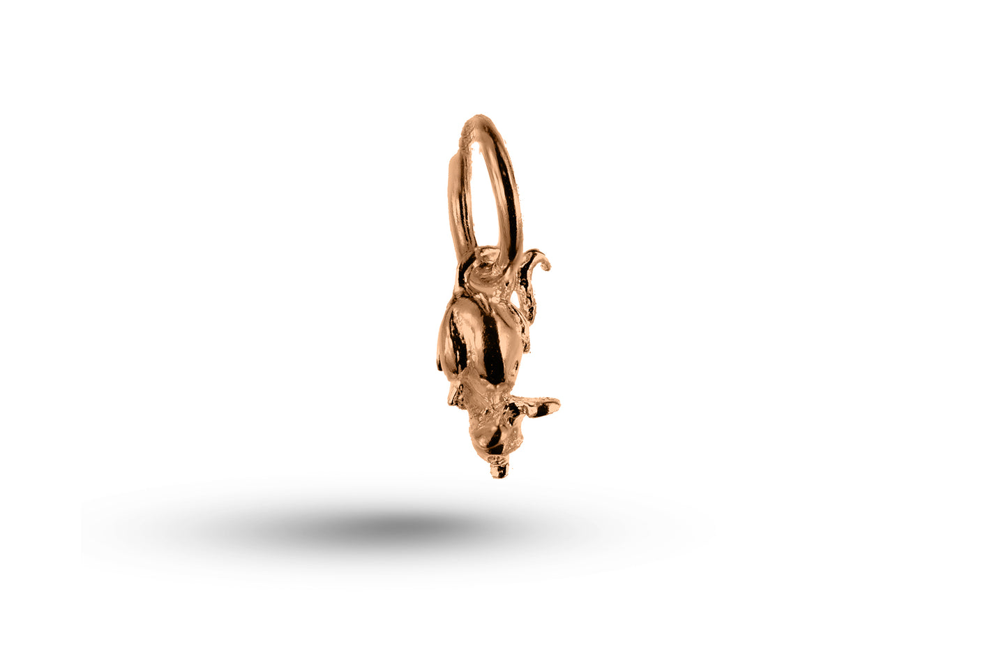 Rose gold Mouse charm.
