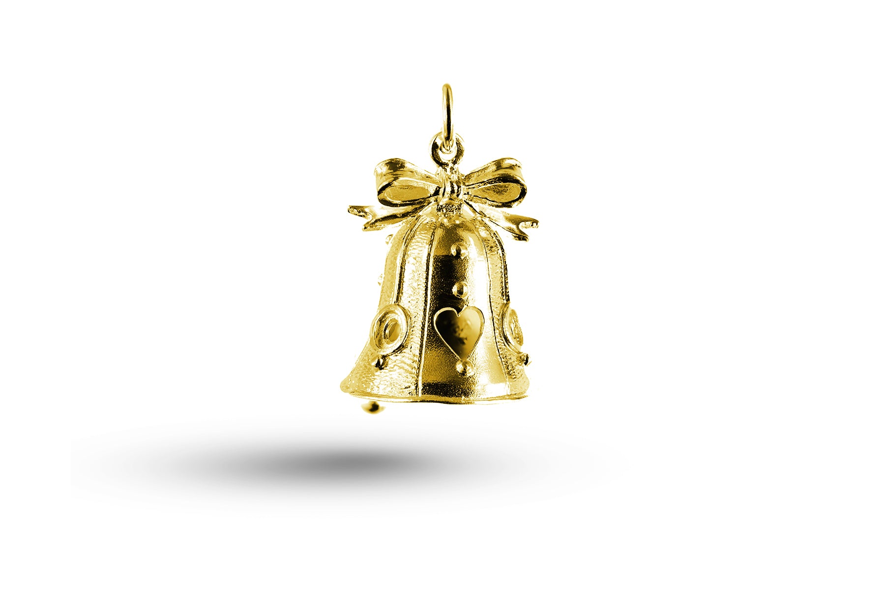 Yellow gold Wedding Bell charm.