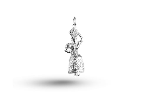 Luxury white gold Carmen Miranda charm.
