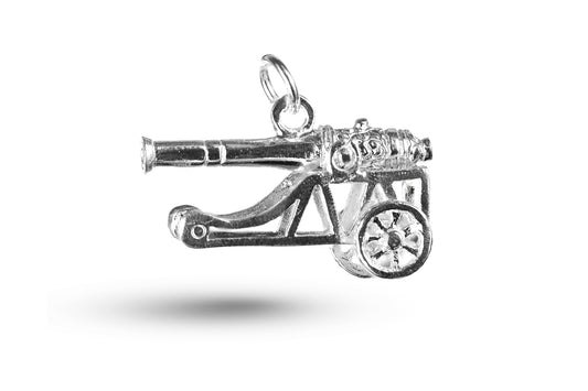 White gold Heavy Cannon charm.