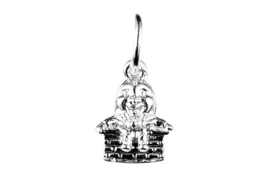 White gold Humpty Dumpty charm.