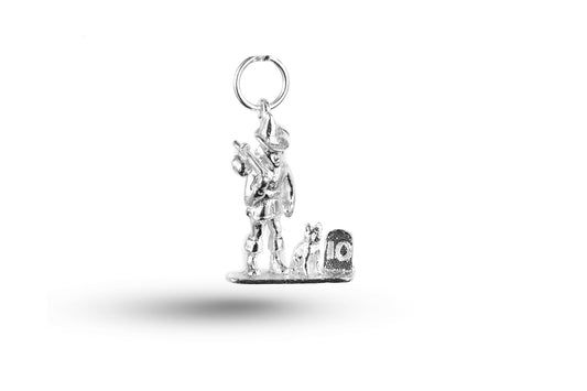 White gold Dick Whittington charm.