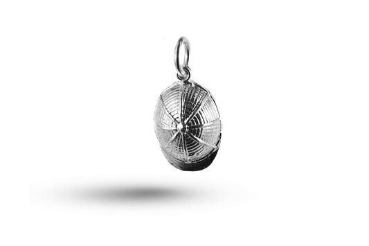 White gold School Cap charm.