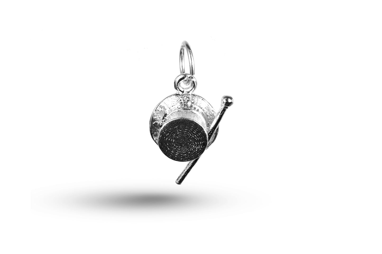 White gold Top Hat and Cane charm.