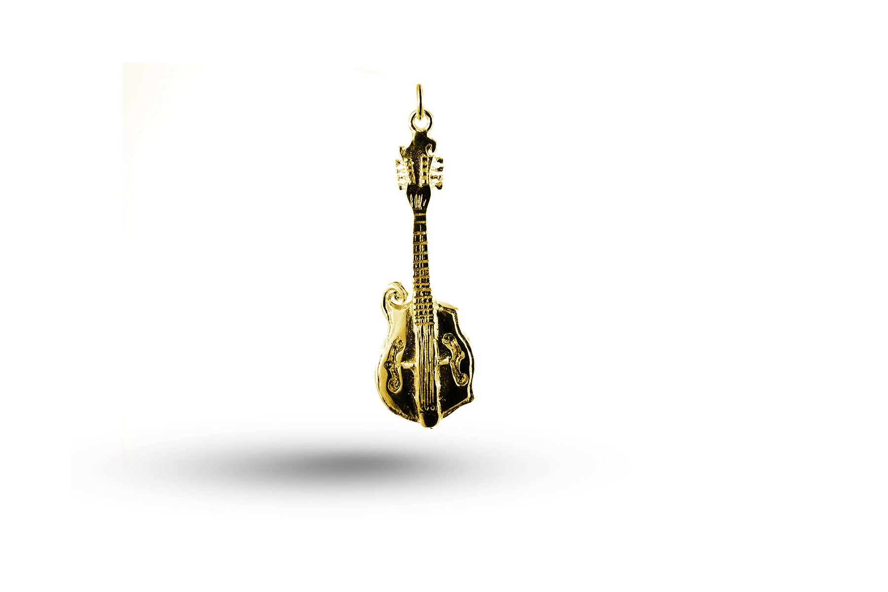 Yellow gold Heavy Electric Guitar charm.