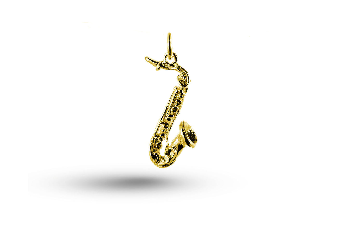 Yellow gold Saxophone charm.