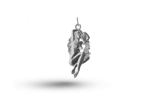 Luxury white gold beautiful Aquarius charm.