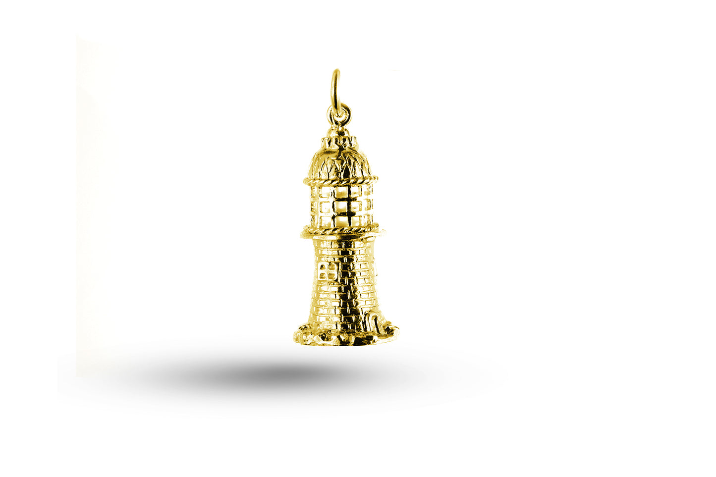 Yellow gold Lighthouse charm.