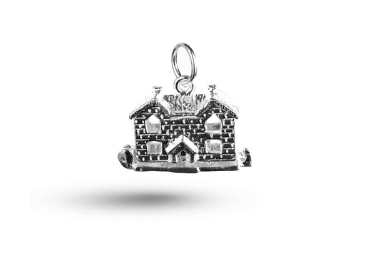 White gold House charm.