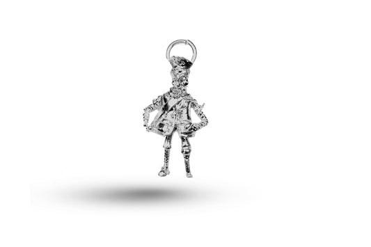 White gold Pirate charm.