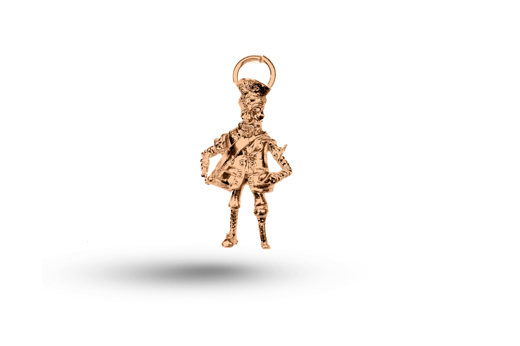 Rose gold Pirate charm.