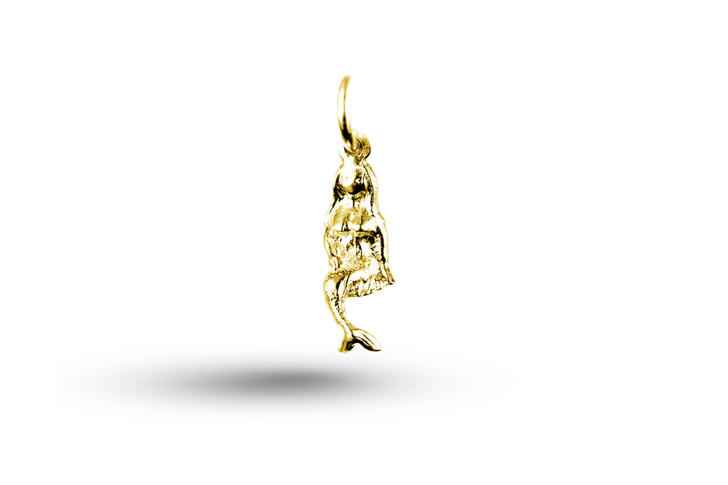 Yellow gold Mermaid charm.