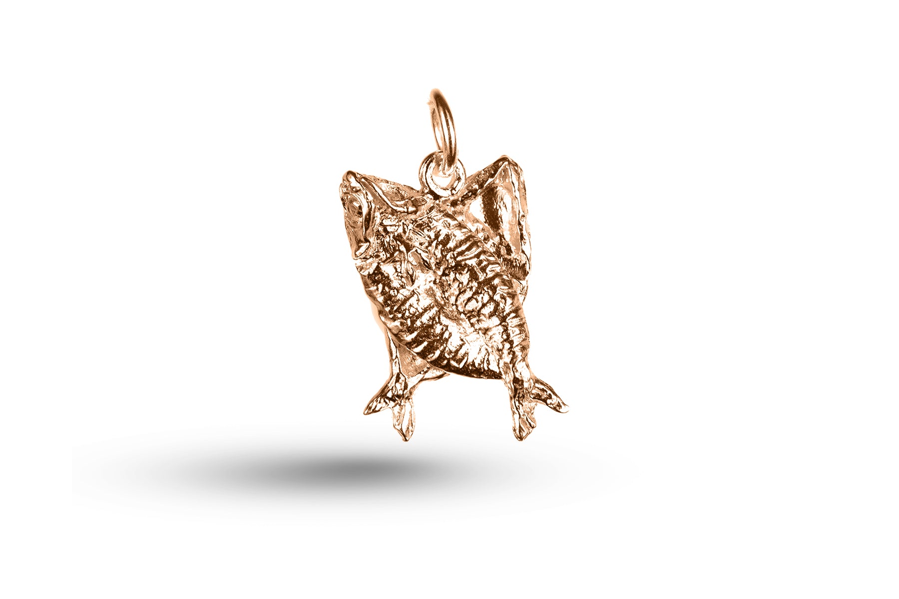 Rose gold Kippers charm.