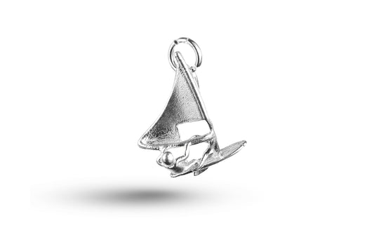 White gold Windsurfer charm.