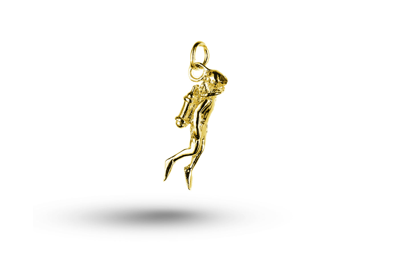 Yellow gold Diver charm.