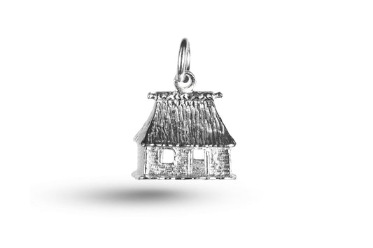 White gold Hut charm.