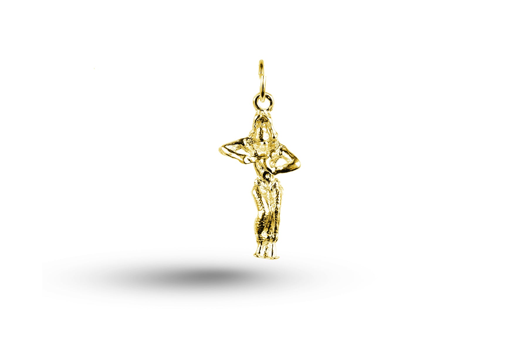 Yellow gold Exotic Dancer charm.