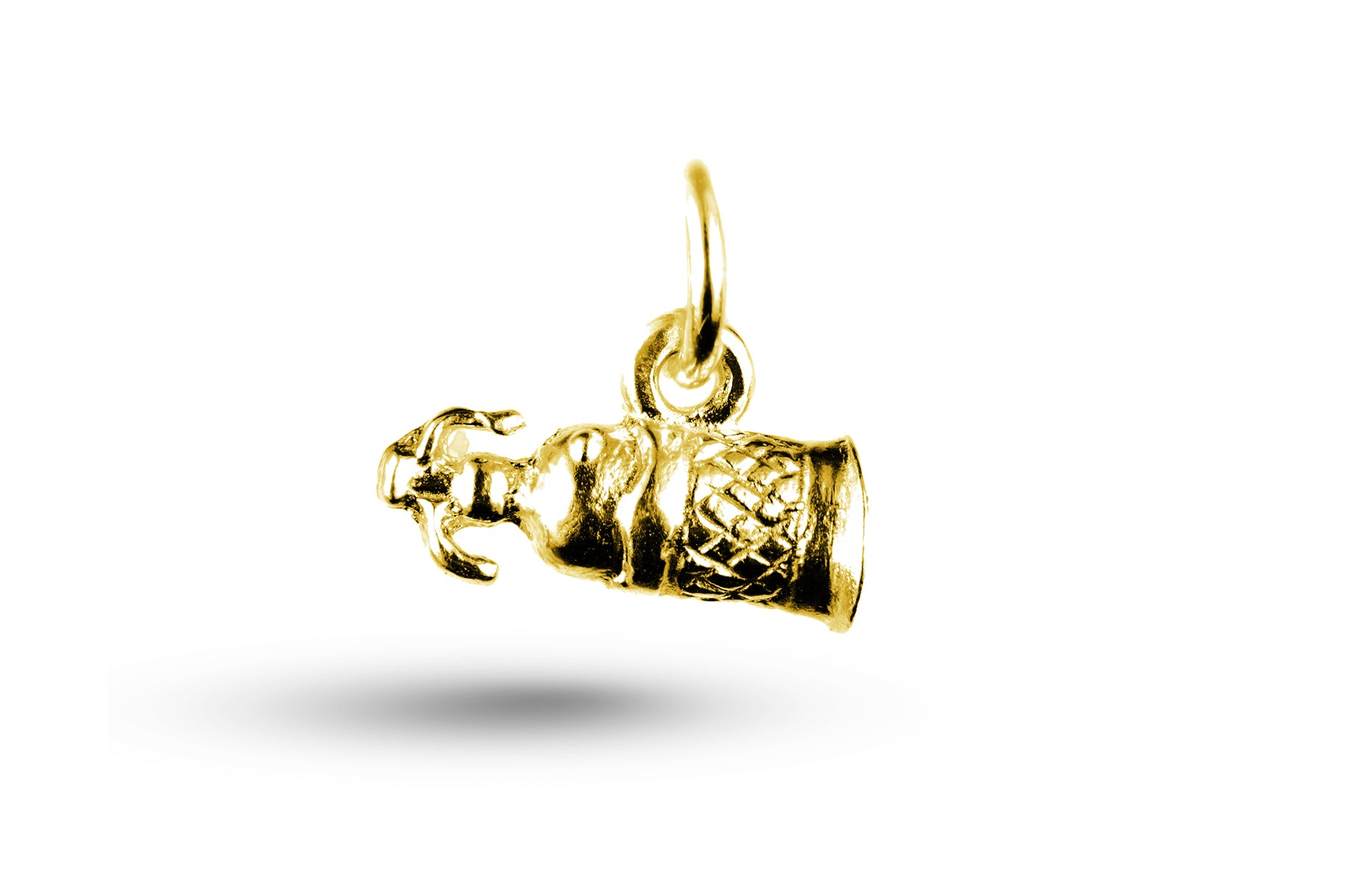 Yellow gold Soda Siphon charm.