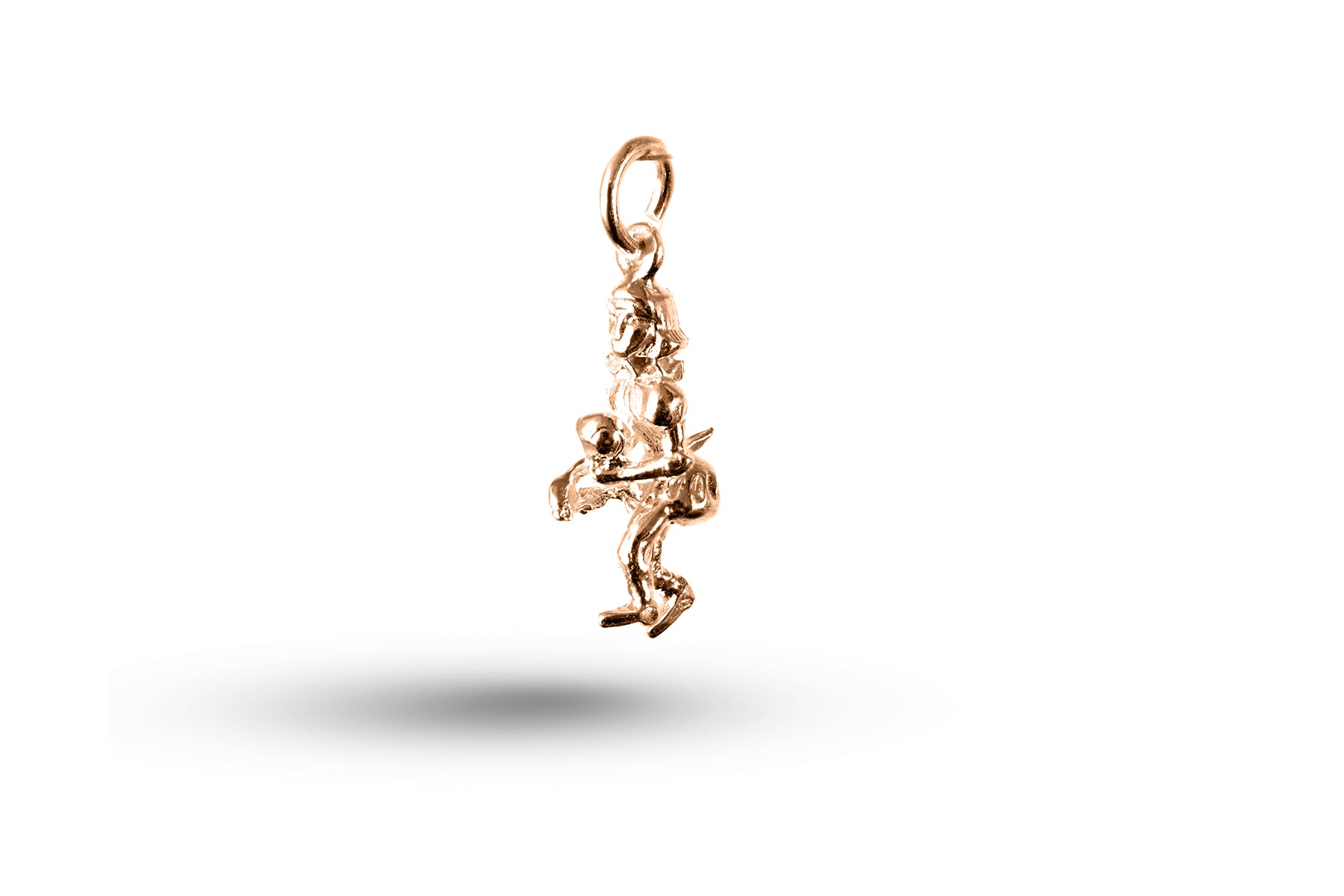 Rose gold Sir Francis Drake charm.