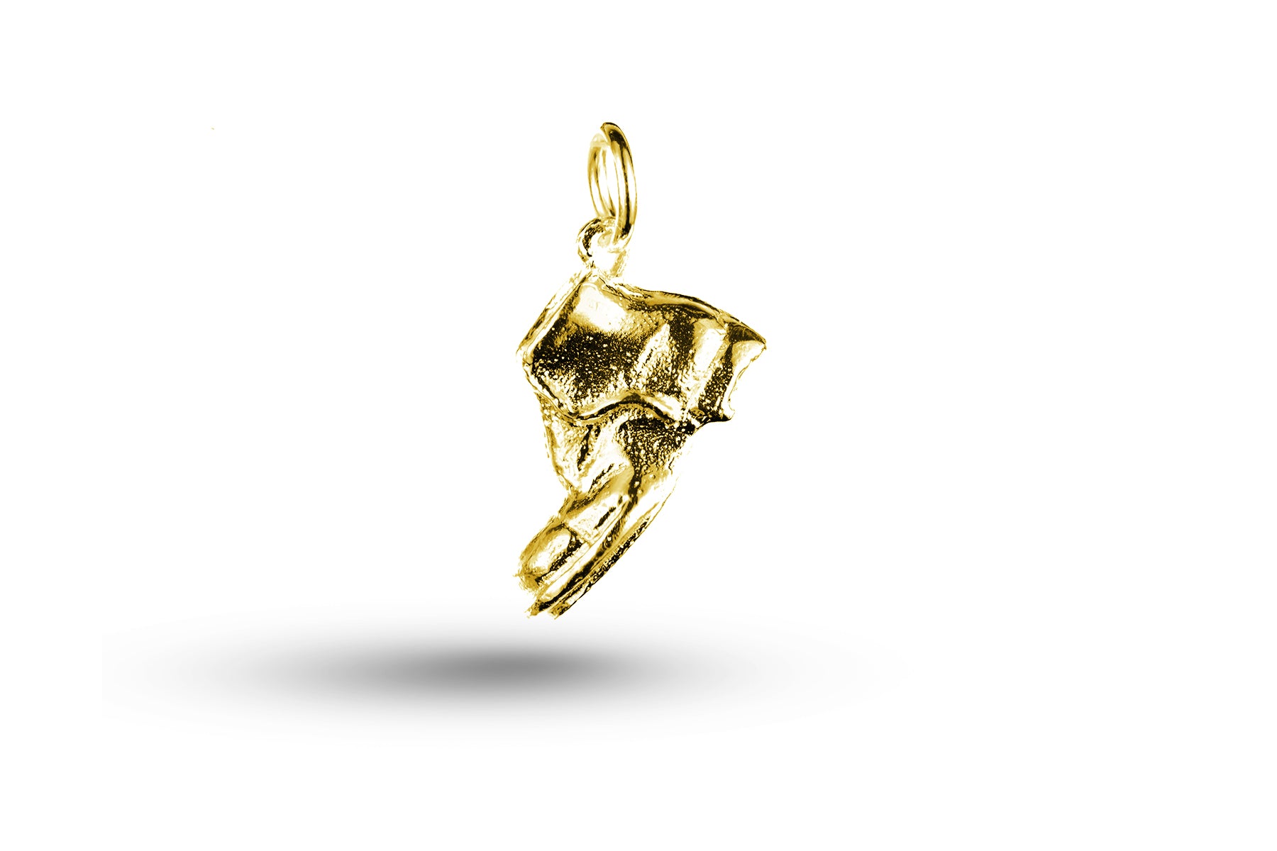 Luxury yellow gold Boot charm.