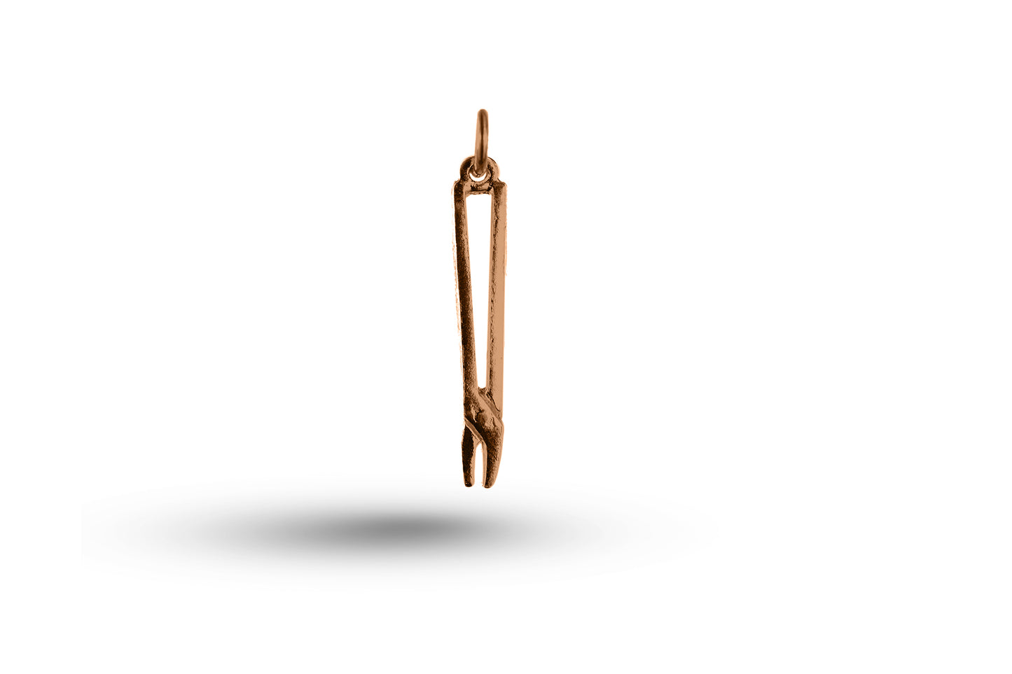 Rose gold Tongs charm.