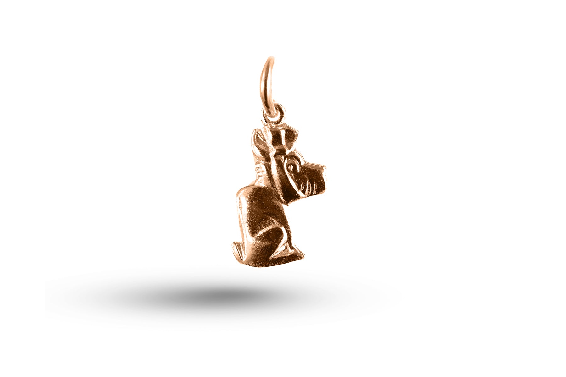 Rose gold Dog with Toothache Charm.