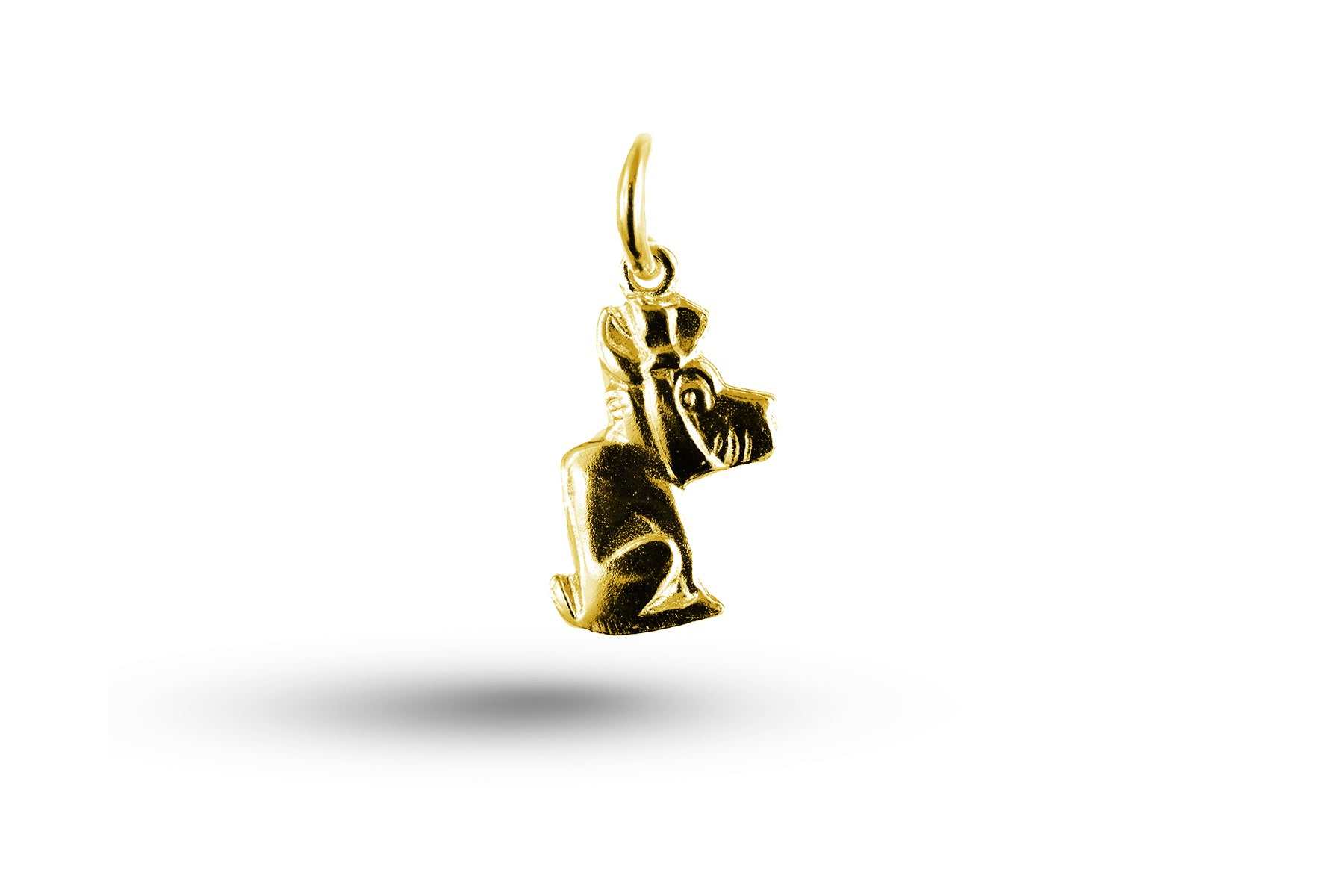 Yellow gold Dog with Toothache Charm.