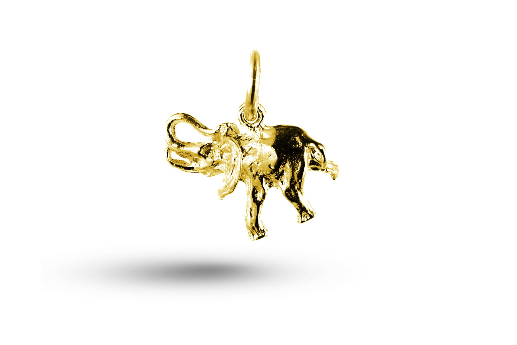 Yellow gold Elephant charm.