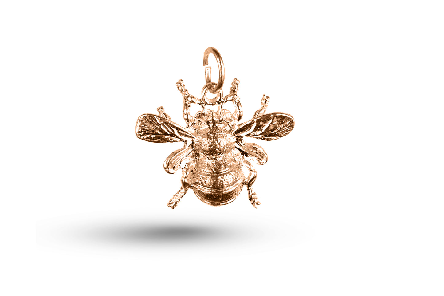 Luxury rose gold bee charm.