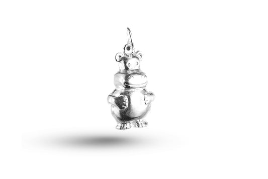 White gold Hippo charm.