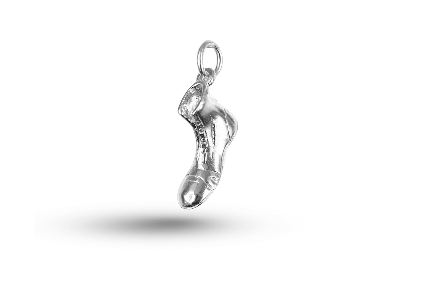 Luxury white gold Boxing Boot charm.
